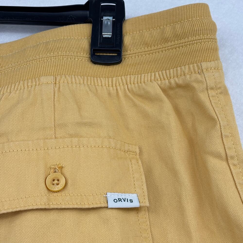 Orvis Shorts Womens Size L Yellow Pull On Drawstring Pockets Cotton Lyocell - Picture 5 of 9
